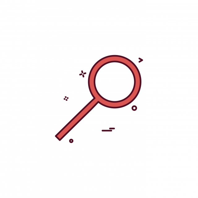 640x640 Glass Search Zoom Magnifying Glass Icon Vector Design, Vector