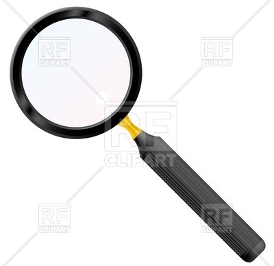 400x388 Black Magnifying Glass Vector Image Vector Artwork Of Objects