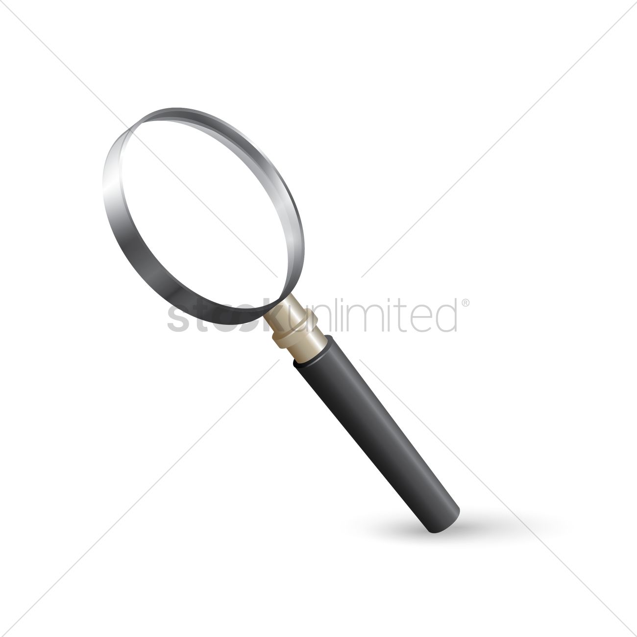 1300x1300 Magnifying Glass Vector Image
