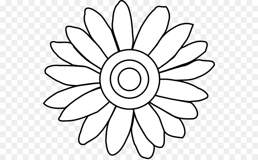 900x560 Flower Drawing Common Daisy Clip Art