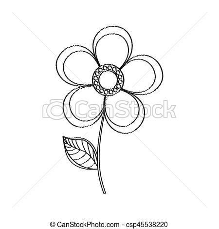 450x470 Magnolia Flower Decoration Sketch Vector Illustration Eps 10.