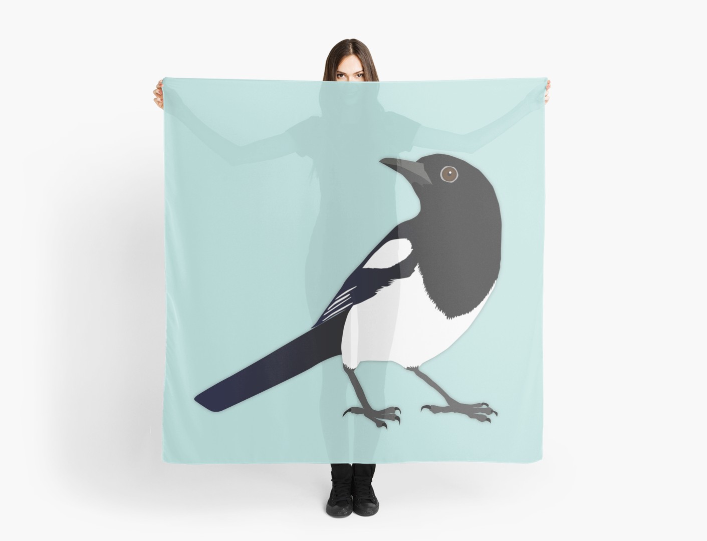 1411x1080 Magpie Vector Scarves By Bwiselizzy Redbubble