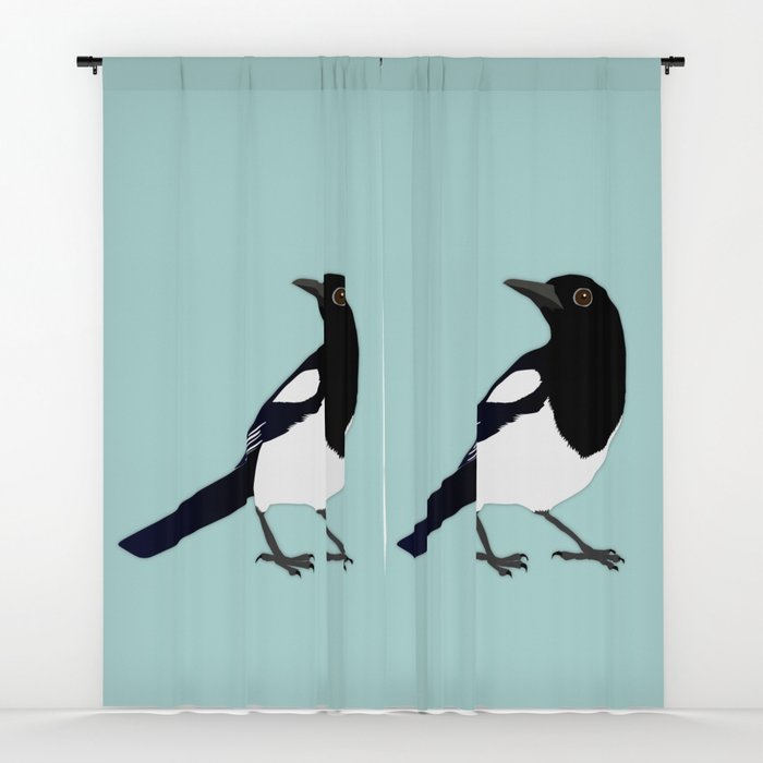 700x700 Magpie Vector Window Curtains By Wizzies Society6