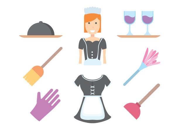 632x443 Free French Maid Vector Free Vector Download 414849 Cannypic