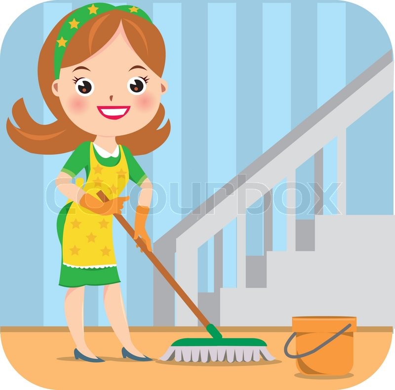 800x790 Maid Cleaning Services Stock Vector Colourbox