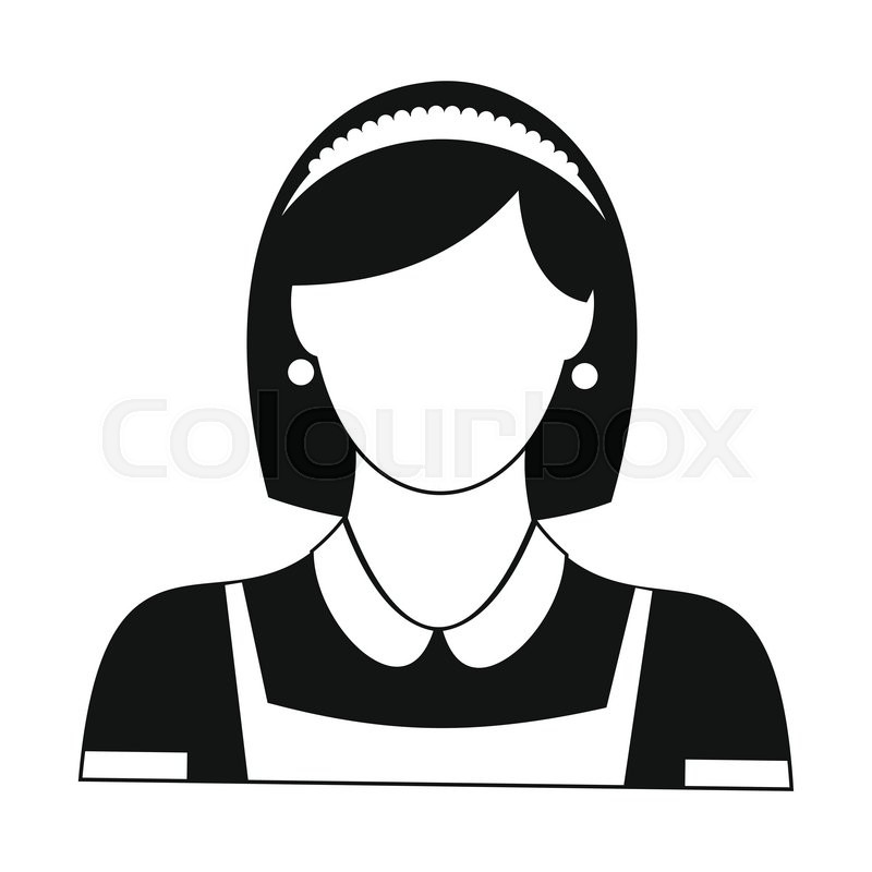 800x800 Cleaning Household Service Maid Black Simple Icon Stock Vector