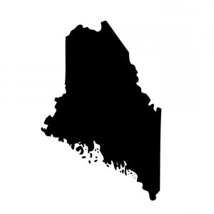 300x300 Map Of The Us State Maine Vector Arenawp
