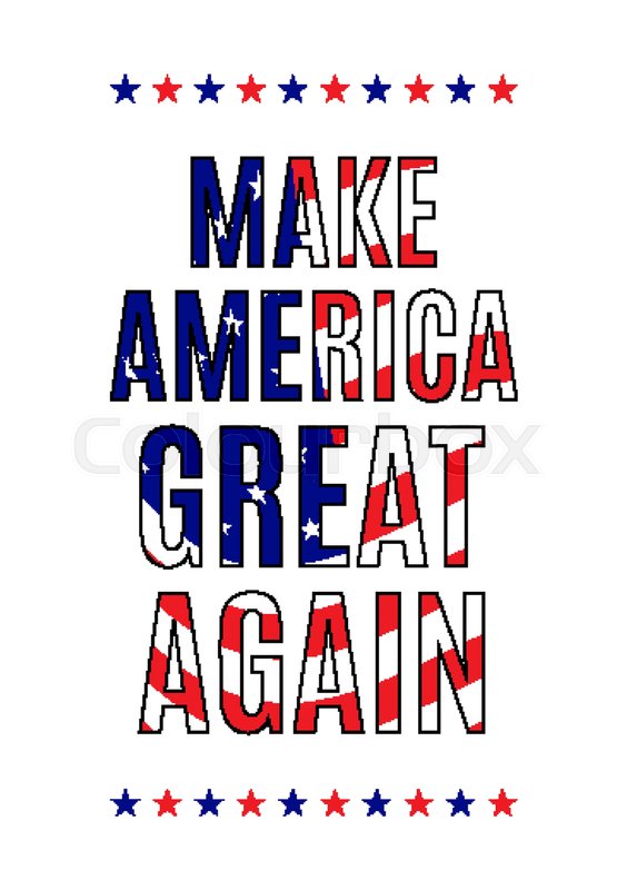 564x800 Make America Great Again Quote On A White Background Stock