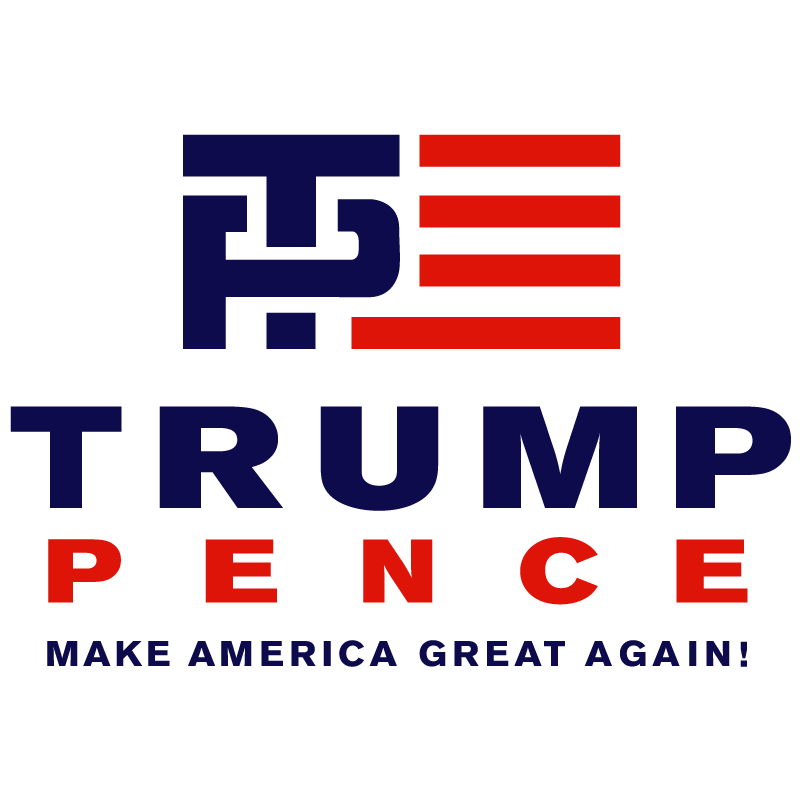 800x800 Trump Pence Make America Great Again Vector Logo Free Vector