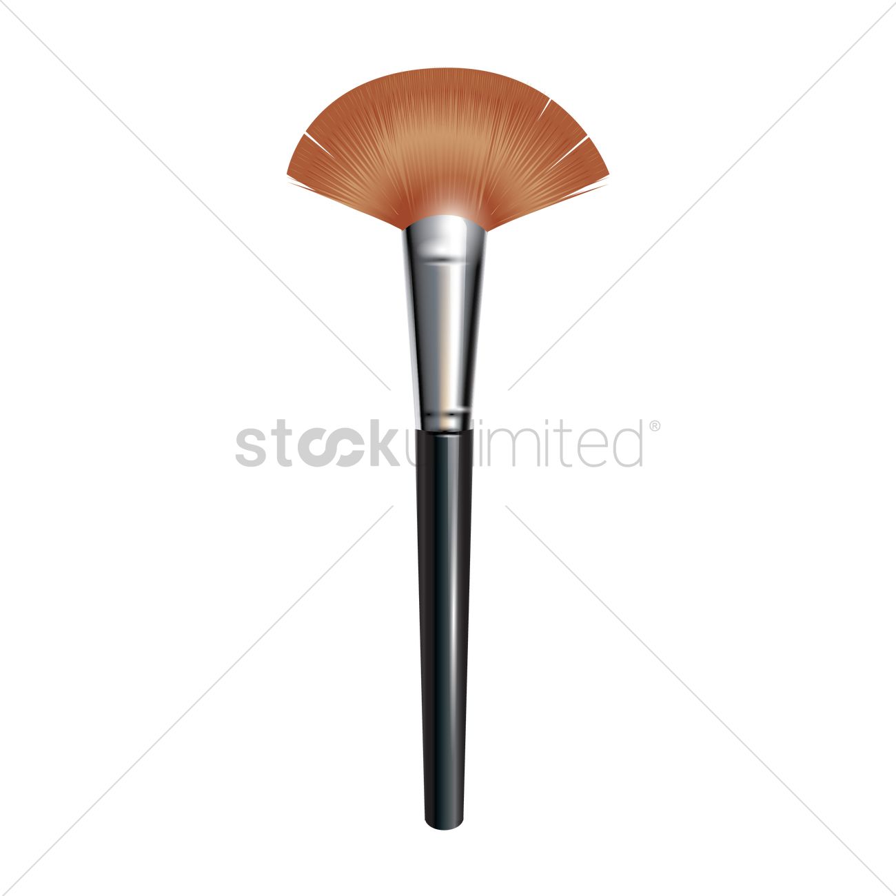 1300x1300 Make Up Brush Vector Image