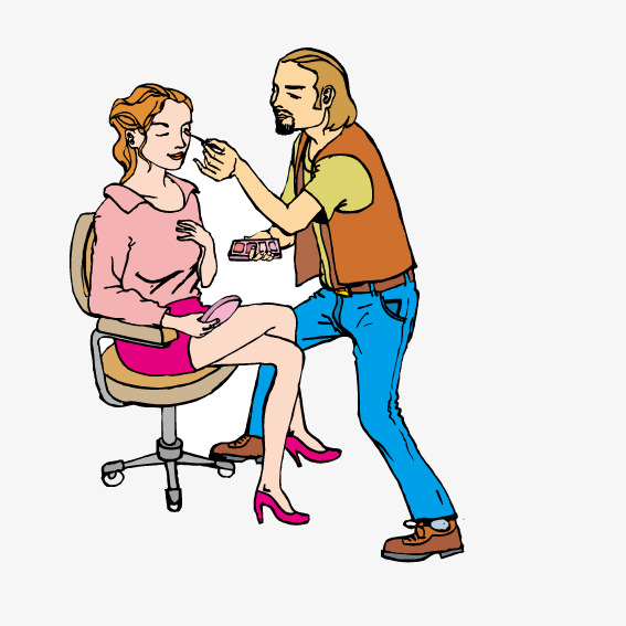 567x567 Male Makeup Artist, Makeup Vector, Vector, Seat Png And Vector For