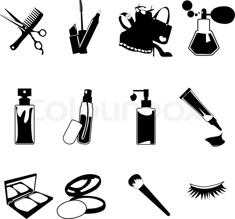 800x744 Cosmetic, Make Up And Beauty Icons. Stock Vector Colourbox