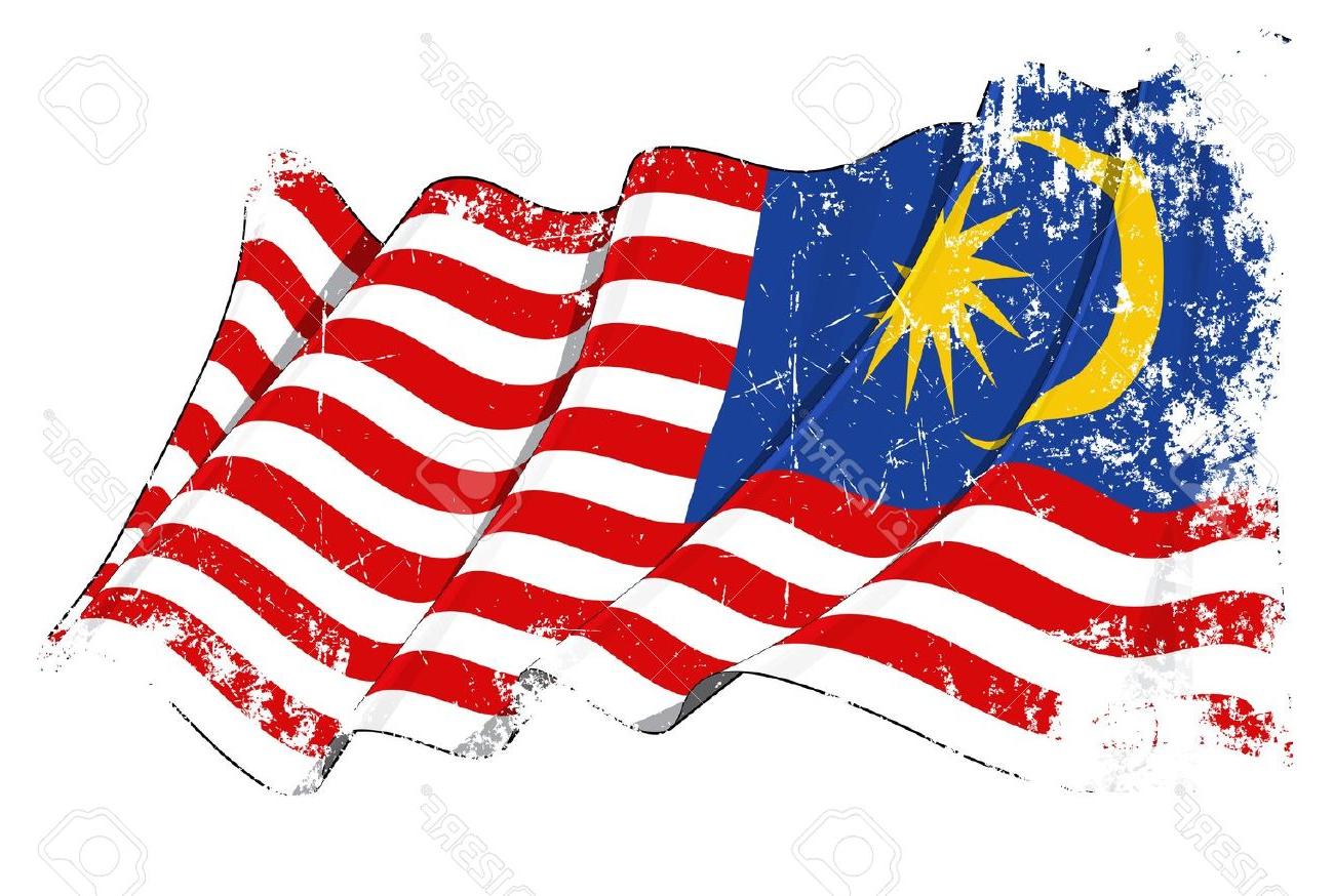 1300x874 Best 15 Waving Malaysia Flag Under Grunge Texture Layer Library