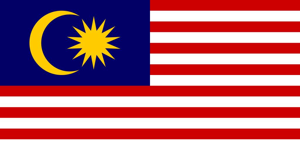 1024x512 Malaysia Flag Vector