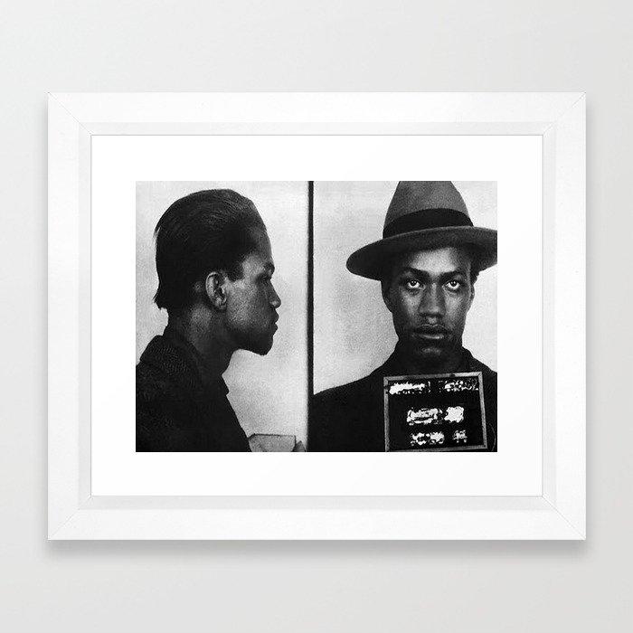 700x700 Malcolm X Mugshot Framed Art Print By Allsurfacesdesign Society6