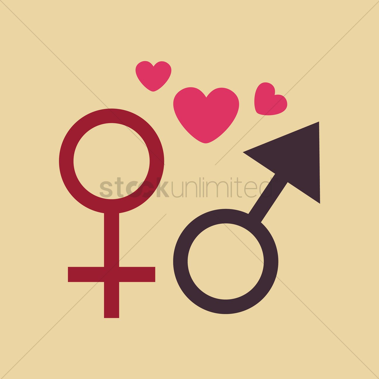 1300x1300 Male And Female Icons Vector Image