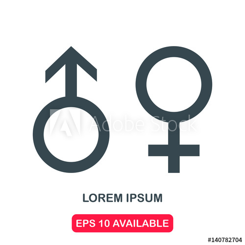 500x500 Male And Female Symbol Icon Vector