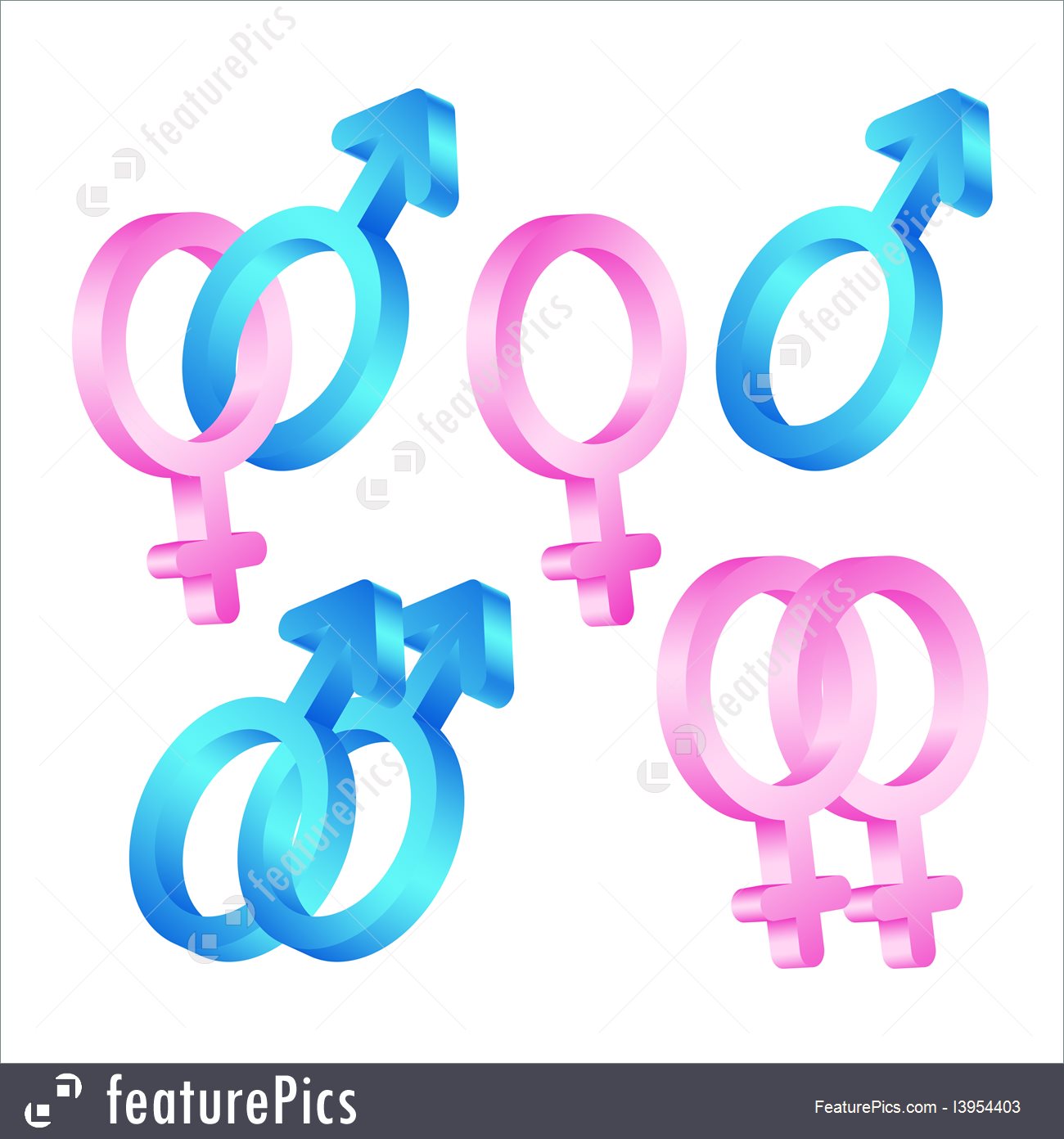 1300x1392 Illustration Of Male And Female Symbols