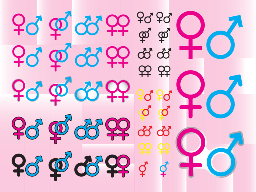 1024x768 Male Female Symbols