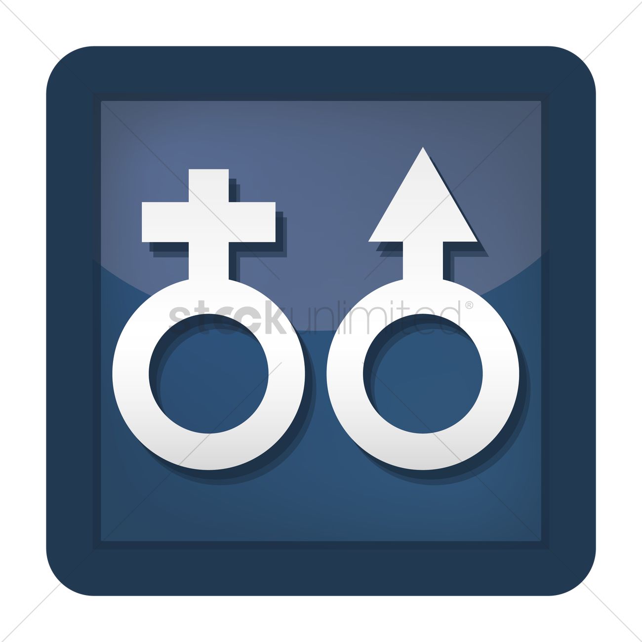 1300x1300 Male And Female Symbol Vector Image