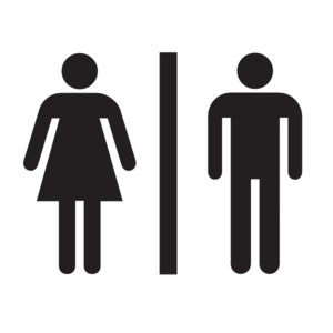 300x300 Male Female Bathroom Wo Boarder Clip Art