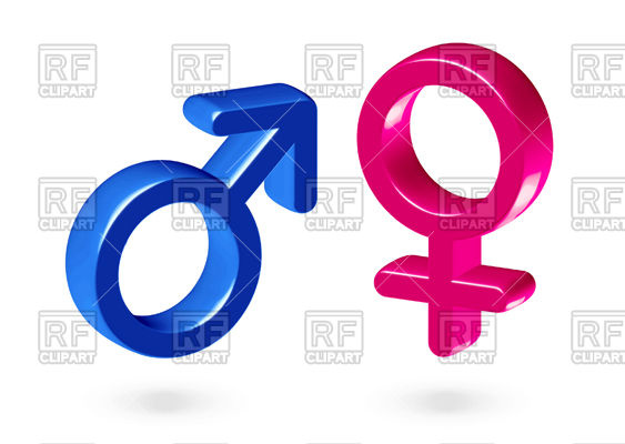 563x400 Male And Female Gender Symbols Vector Image Vector Artwork Of