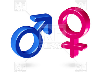 400x284 Male And Female Gender Symbols Vector Image Vector Artwork Of