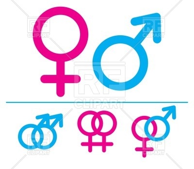 400x350 Male And Female Symbols Vector Image Vector Artwork Of Signs