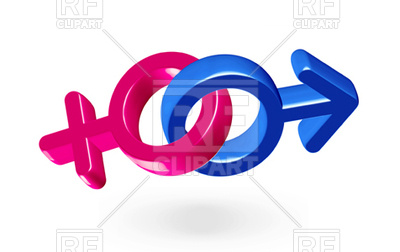400x252 Male And Female United Gender Symbols Vector Image Vector