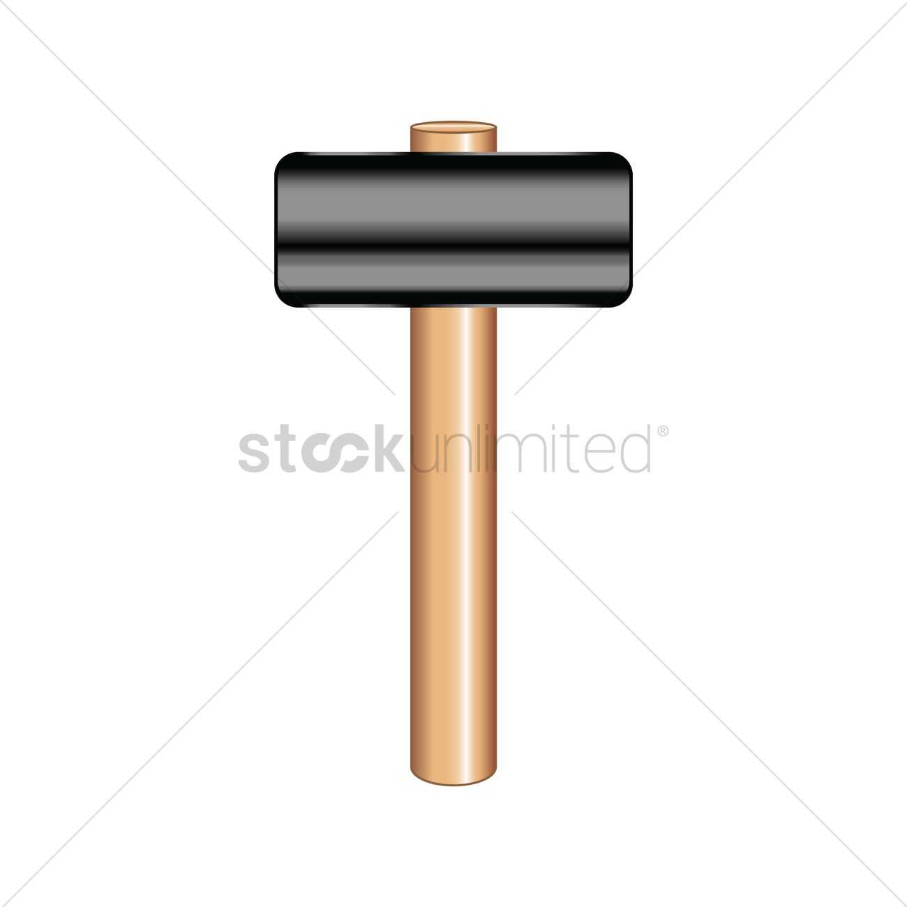 1300x1300 Mallet Vector Image