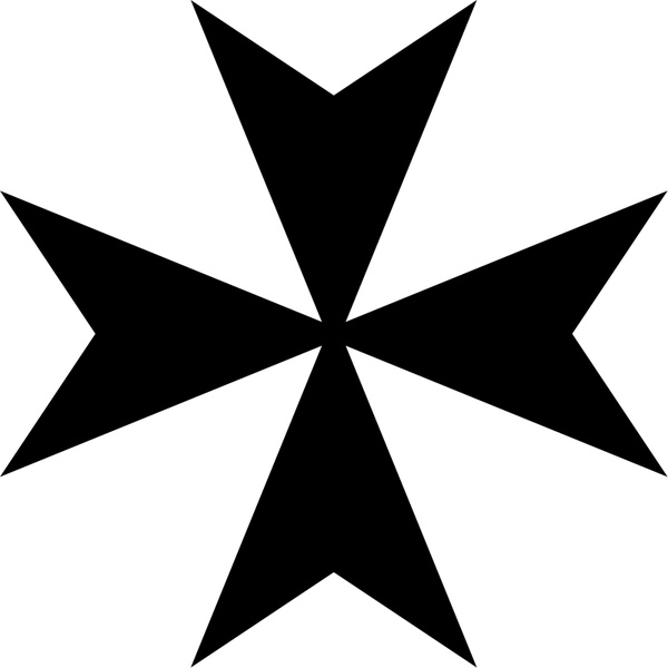 600x600 Maltese Cross Free Vector In Open Office Drawing Svg ( .svg