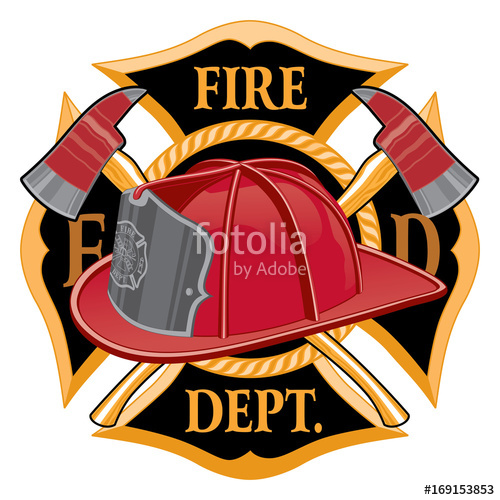 500x500 Fire Department Cross Symbol Is An Illustration Of A Fireman Or
