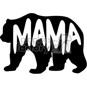 300x300 Royalty Free Mama Bear Stencil Vector Svg Cut Files 402614 Vector