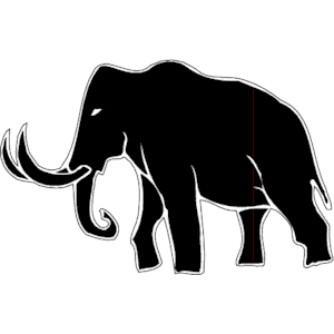 300x300 Mammoth Clipart Silhouette