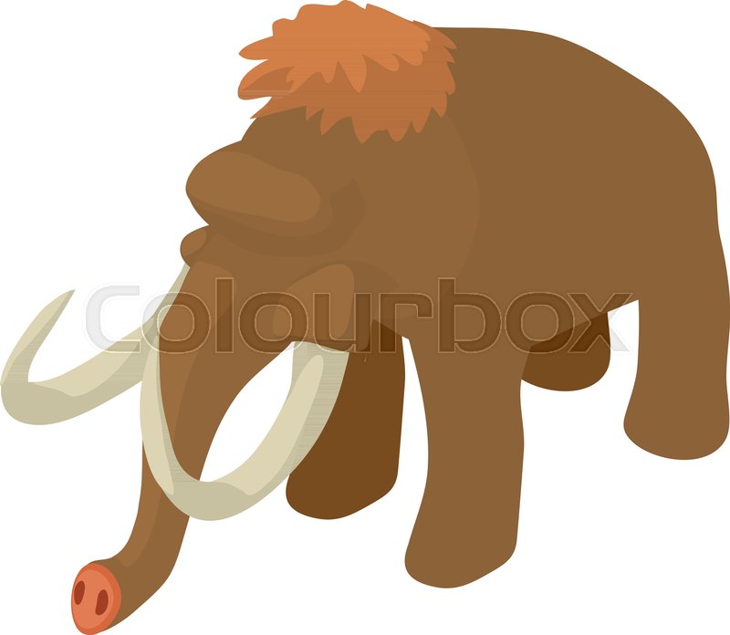800x696 Mammoth Icon. Isometric Illustration Of Mammoth Vector Icon For