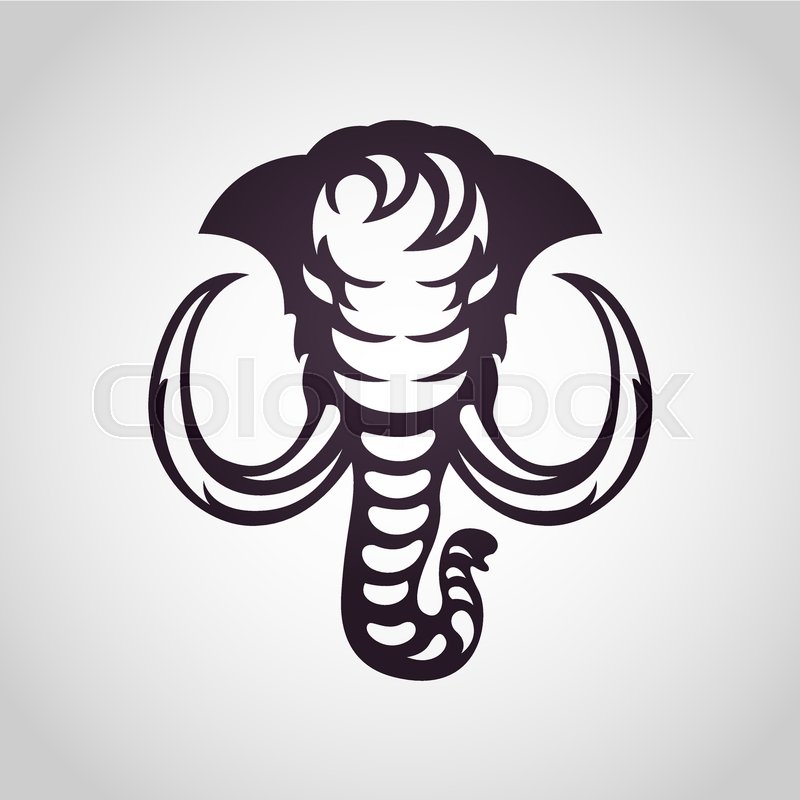 800x800 Mammoth Vector Logo Icon Illustration Stock Vector Colourbox