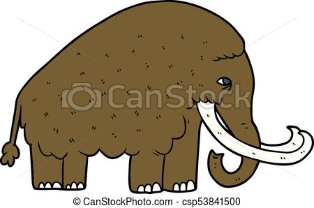 450x298 Cartoon Mammoth Vector Clipart
