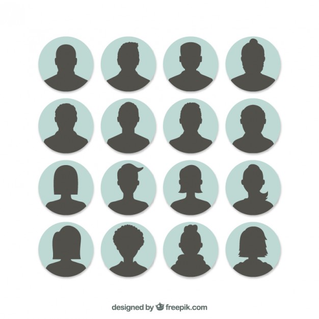626x626 Man And Woman Avatars Vector Free Download