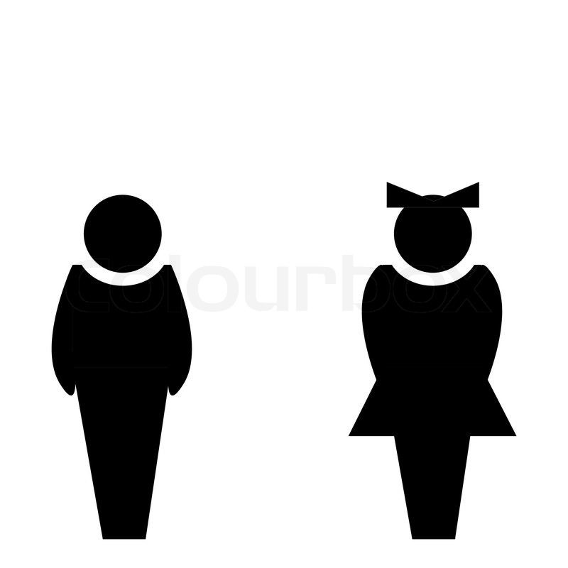 800x800 Man Woman Sign. Vector Stock Vector Colourbox