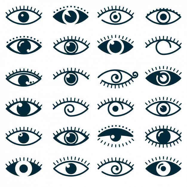 626x626 Different Eyes Icon Collection Vector Free Download
