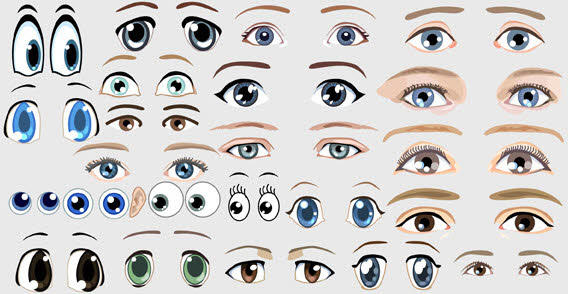 568x294 Cartoon Eyes Vectors Download Free Vector Art Amp Graphics