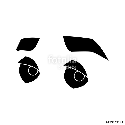500x500 Man Eyes Cartoon Icon Vector Illustration Graphic Design Stock