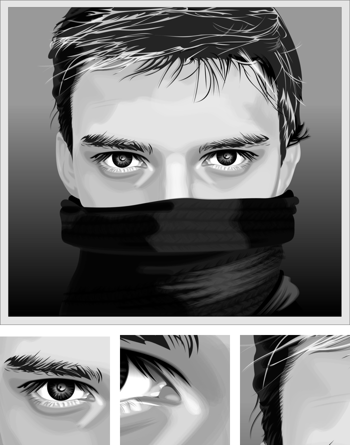 700x890 Coldman Vector Portrait (Vector Graphics,illustration,drawing