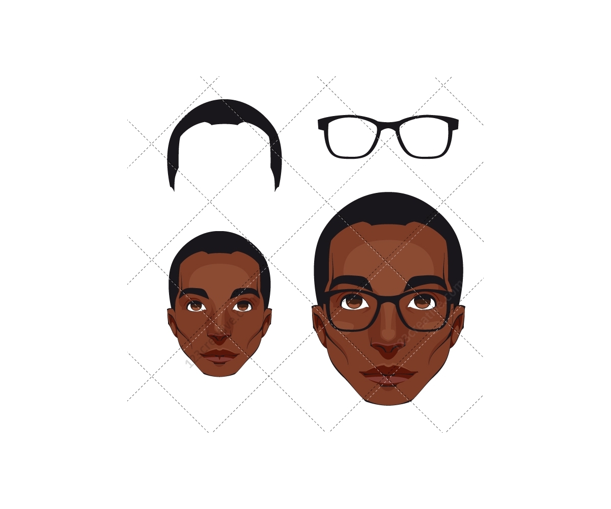 1200x1000 Face Vector Pack