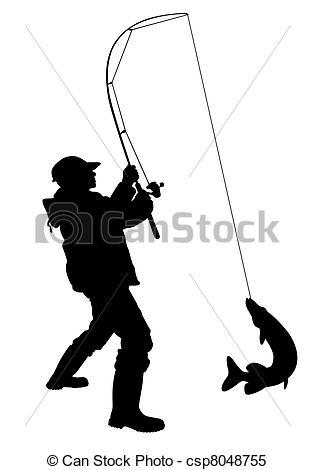 315x470 Fishing Clipart Man Vector