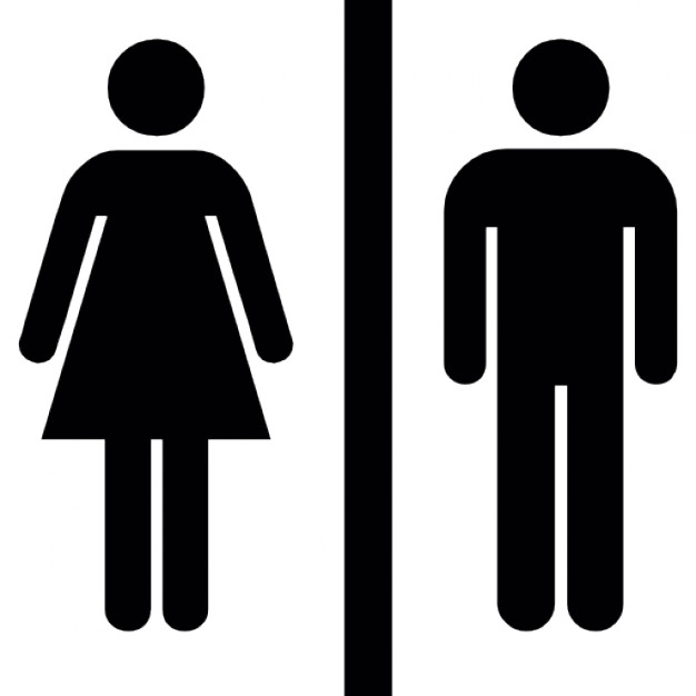 626x626 Female And Male Silhouettes With A Vertical Line In The Middle