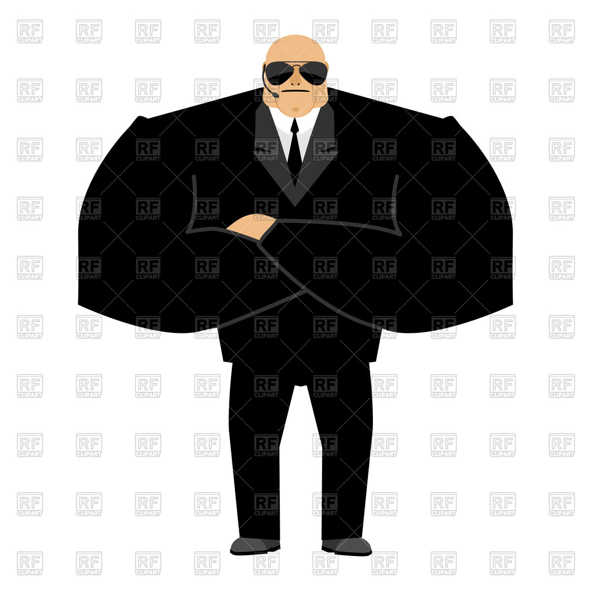 1200x1200 Bald Bodyguard, Face Control Of Nightclub, Strong Man In Black