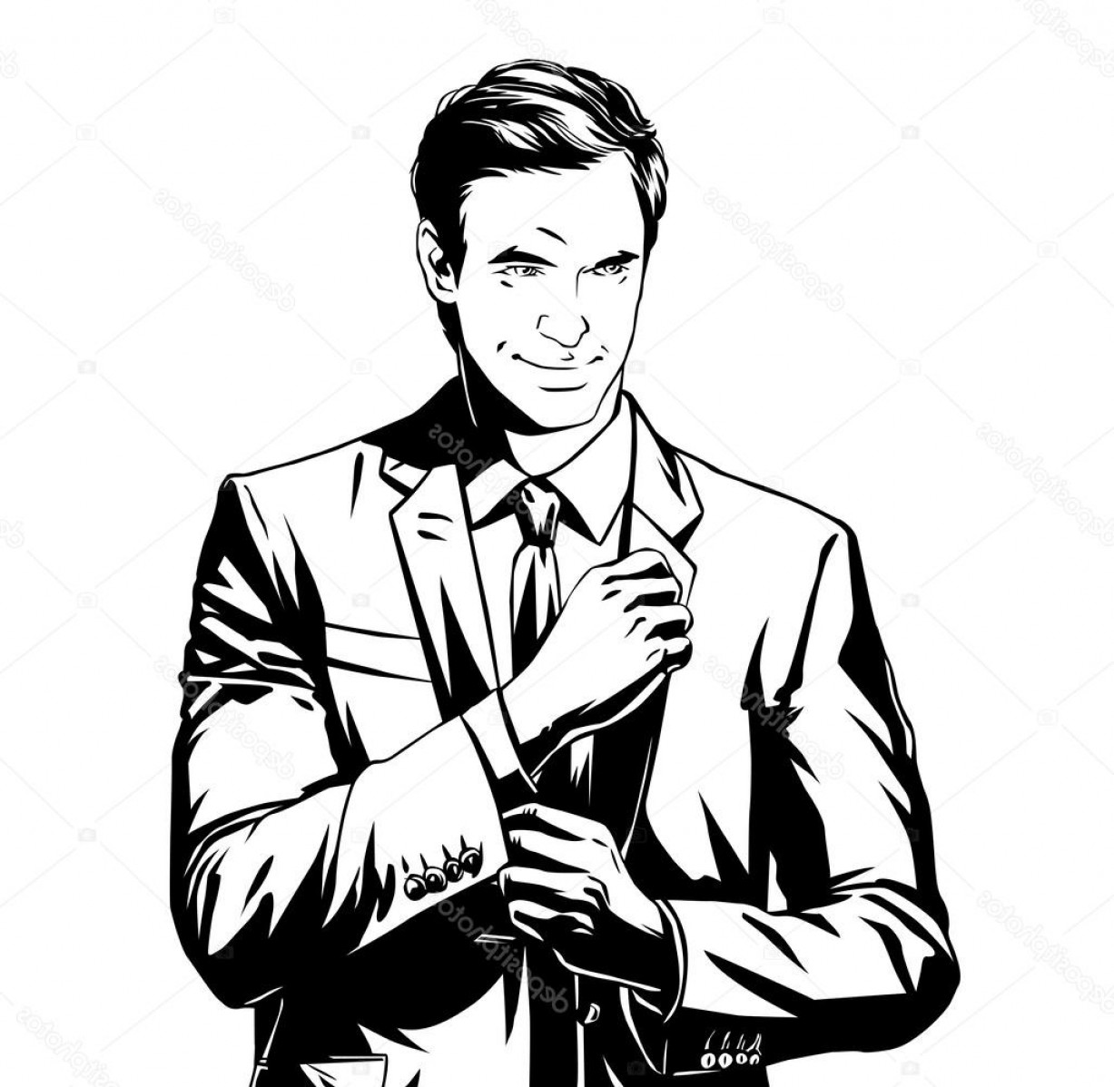 1227x1198 Stock Illustration Business Man In Suit Orangiausa