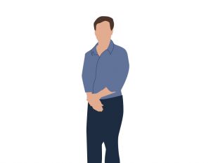 310x233 Man Standing Illustration Free Vectors Ui Download