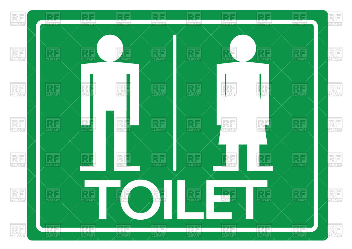 1200x848 Toilet Symbol For Man And Woman, Sign Of Restroom Vector Image